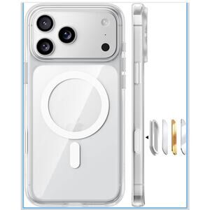 Clear iPhone 17 Pro Slim Case w/MagSafe Military Grade Drop Protection
